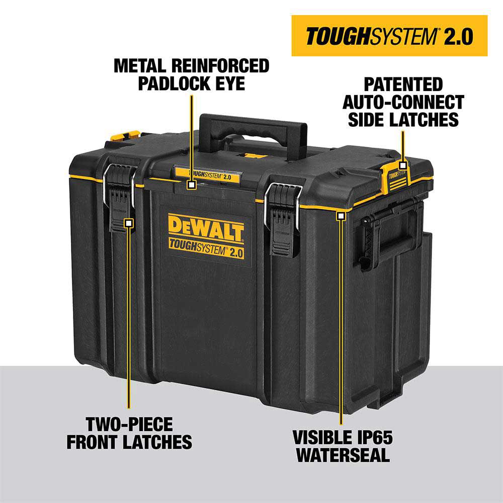 DeWALT DWST08450-KIT2 TOUGHSYSTEM 2.0 Rolling Toolbox w/ XL Toolbox. Organizer