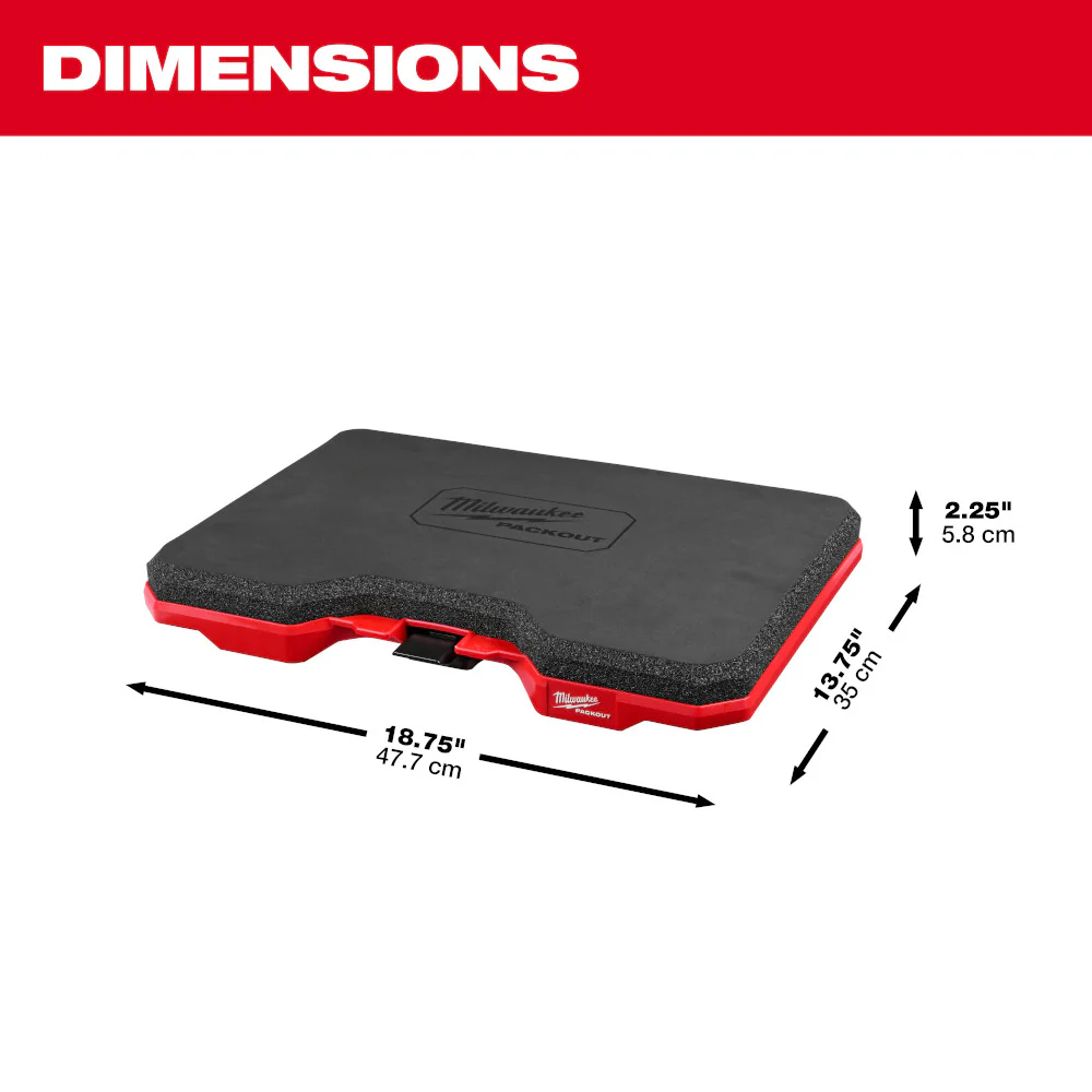 Milwaukee 48-73-6110 PACKOUT Thick Comfortable Tear Resistant Kneeling Pad