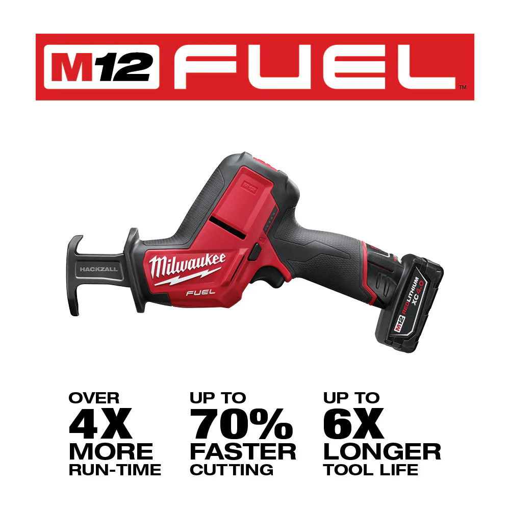 Milwaukee 2520-21XCM M12 FUEL 12V HACKZALL Recip Saw Kit w/ Multi-Tool