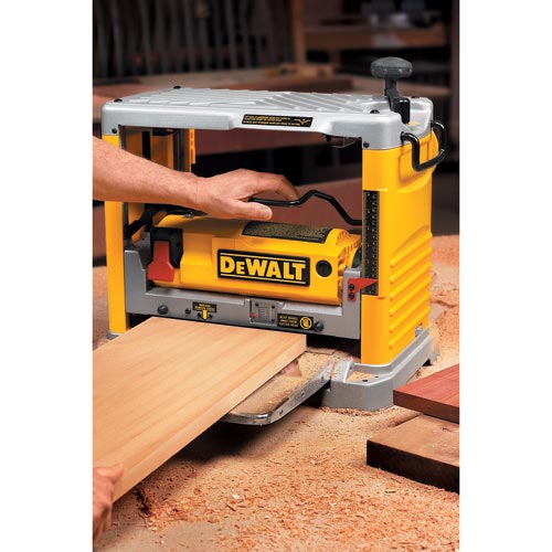DeWALT DW734 12-1/2 Thickness Three Knife Head Wood Planer Tool - 15 Amp