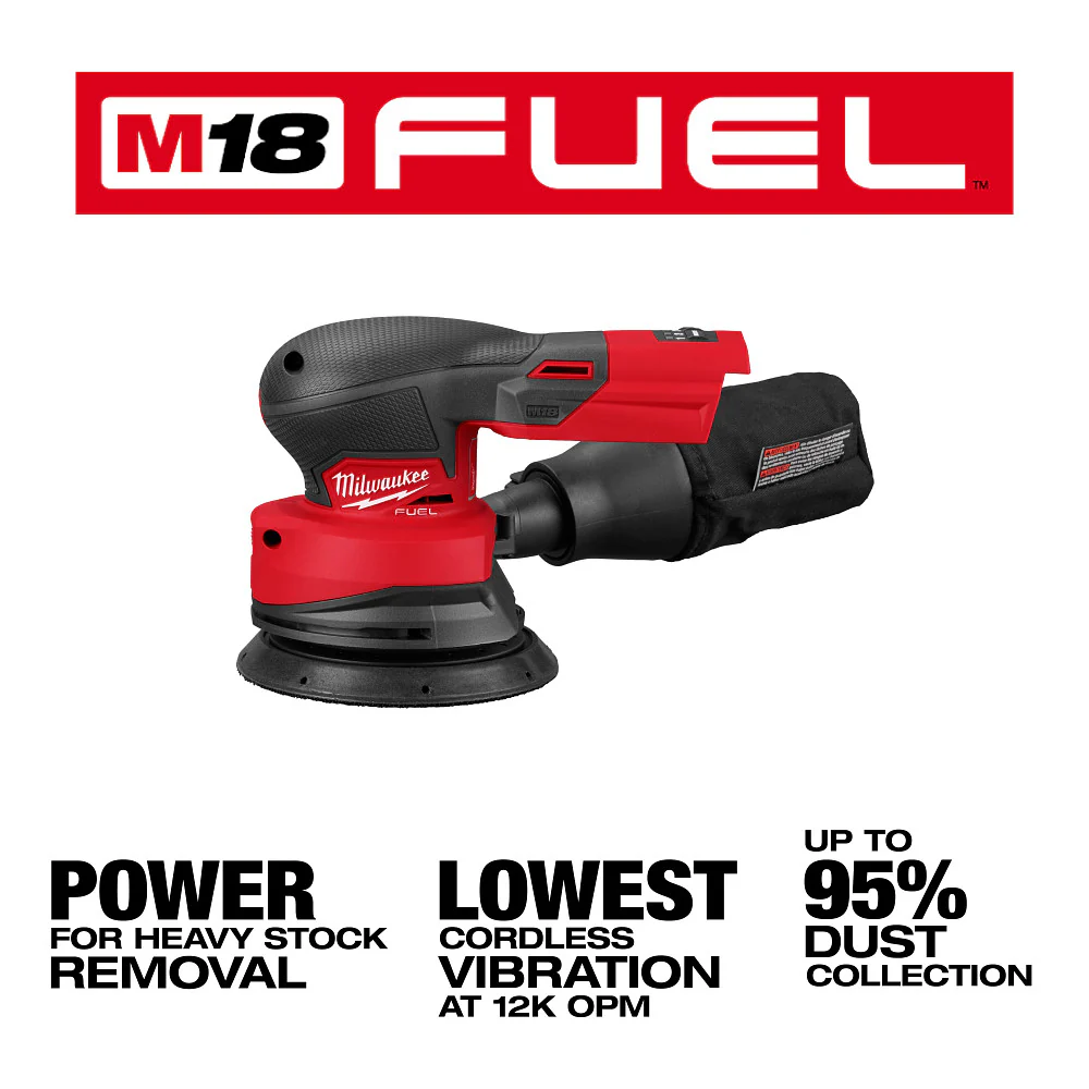 Milwaukee 2837-20 M18� FUEL 18V 5 Random Orbital Sander - Bare Tool
