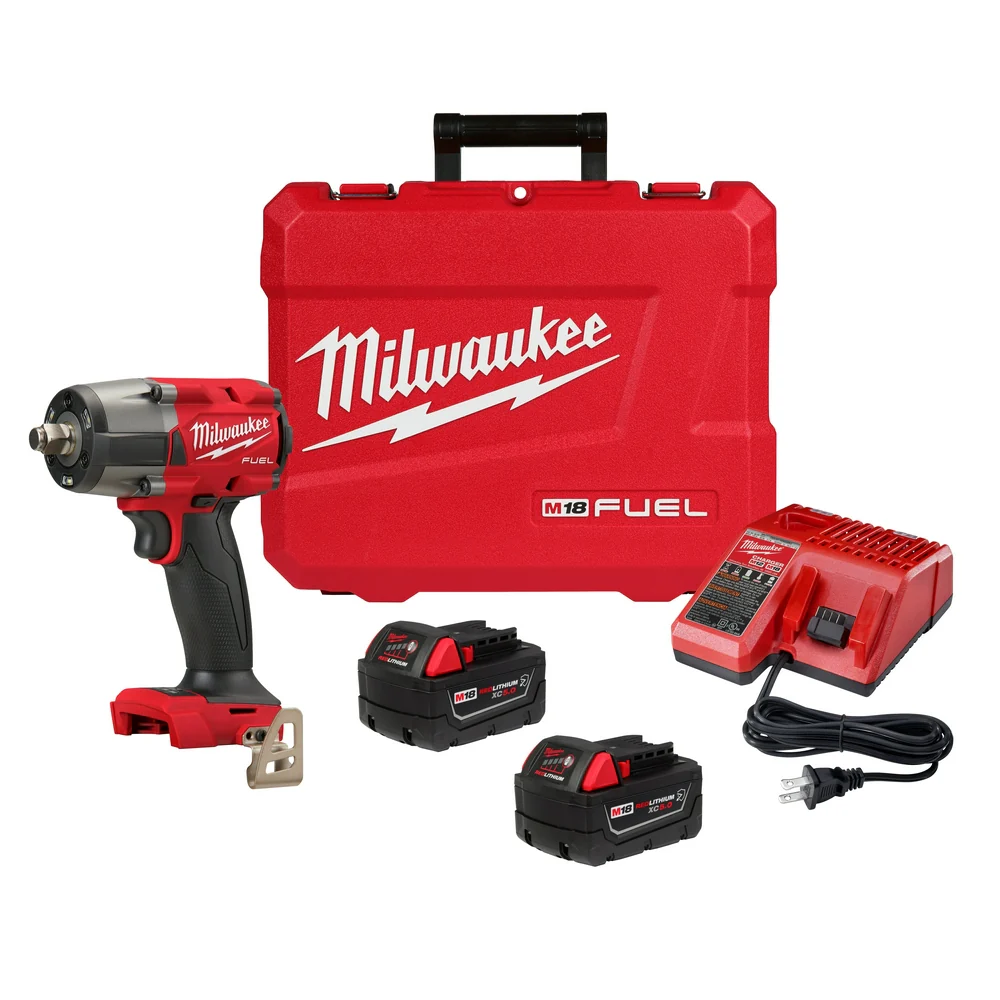 Milwaukee 2962-22R M18 FUEL 18V 1/2 Mid-Torque Impact Wrench w/ Ring Kit
