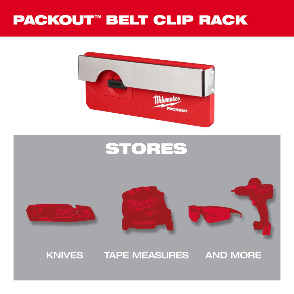 Milwaukee 48-22-8344 PACKOUT Belt Clip Wall Mounted Rack