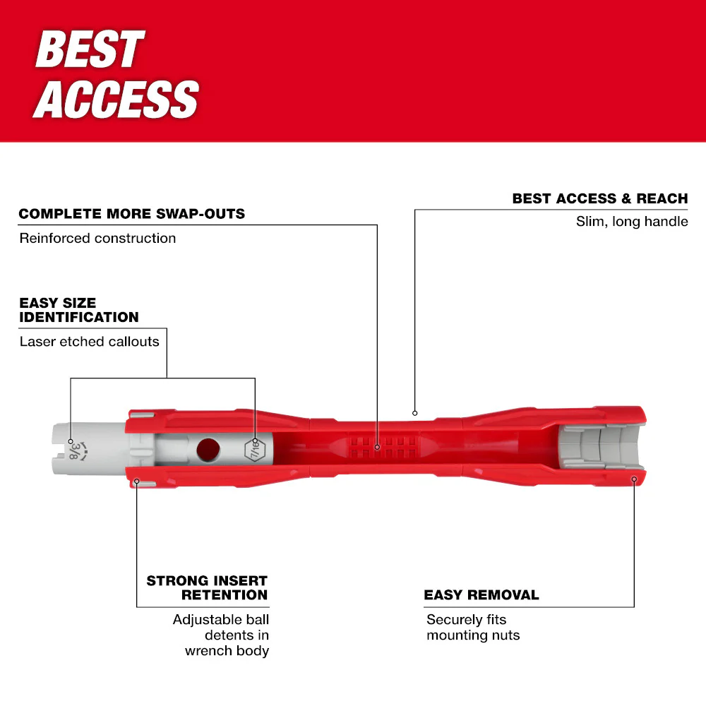 Milwaukee 48-22-7100 Faucet Swap-Out Wrench