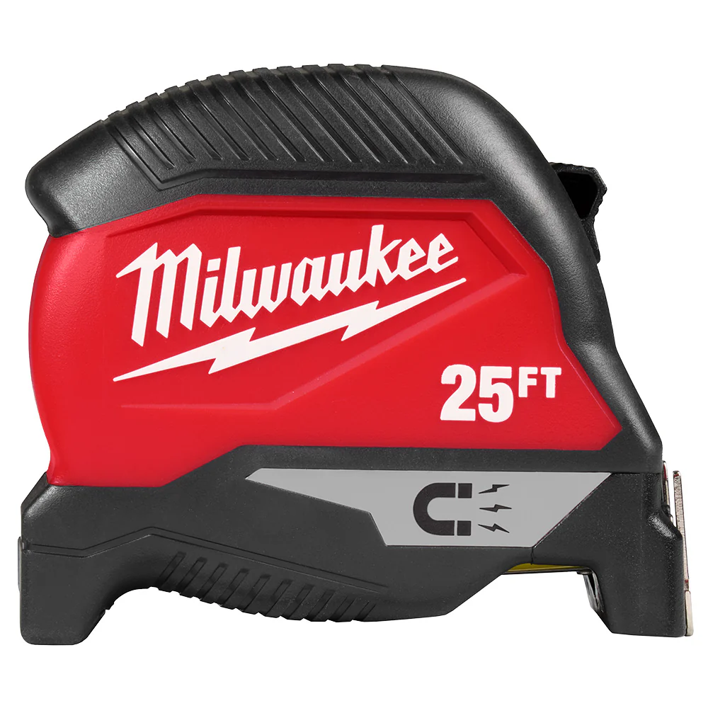 Milwaukee 48-22-1025MG 25' Heavy Duty Magnetic Tape Measure - 2 PK