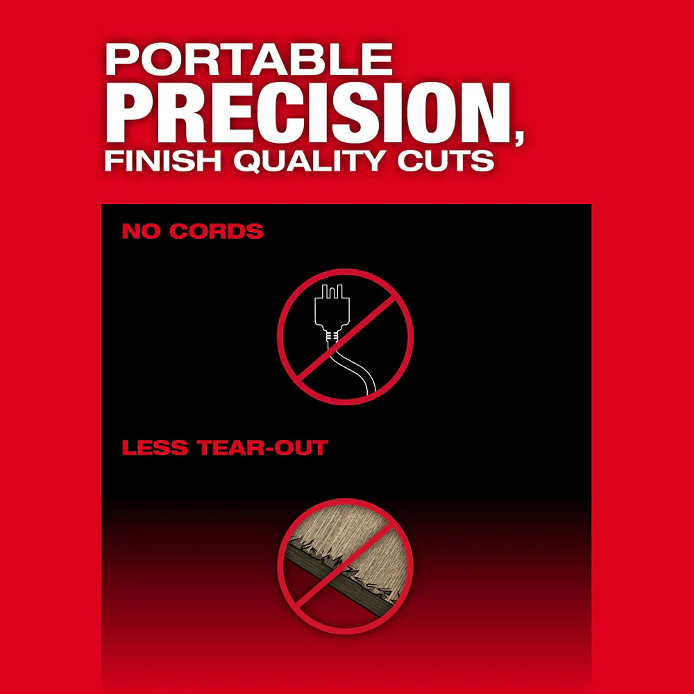 Milwaukee 2831-21TT M18 Track Saw Kit w/ Packout and 2 55 Inch Tracks with Bag