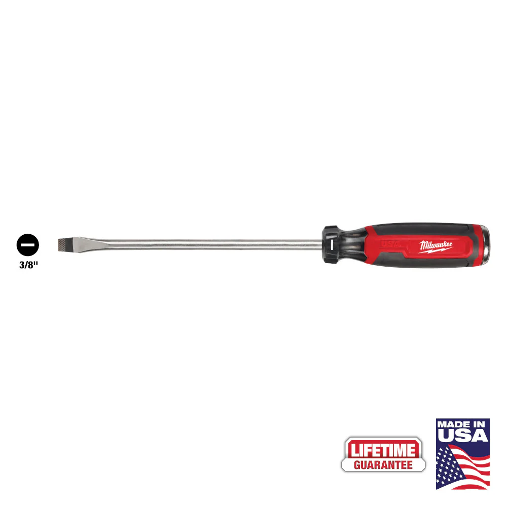 Milwaukee MT210 3/8 Slotted 8 Cushion Grip Demo Screwdriver - Made In USA