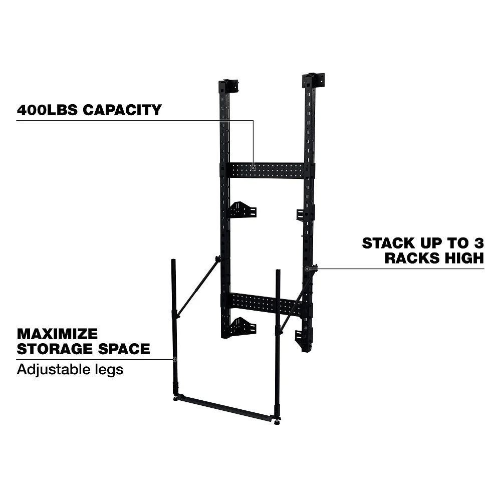 Milwaukee 48-21-8010 PACKOUT Rack Frame w/ 400 lbs. Weight Capacity