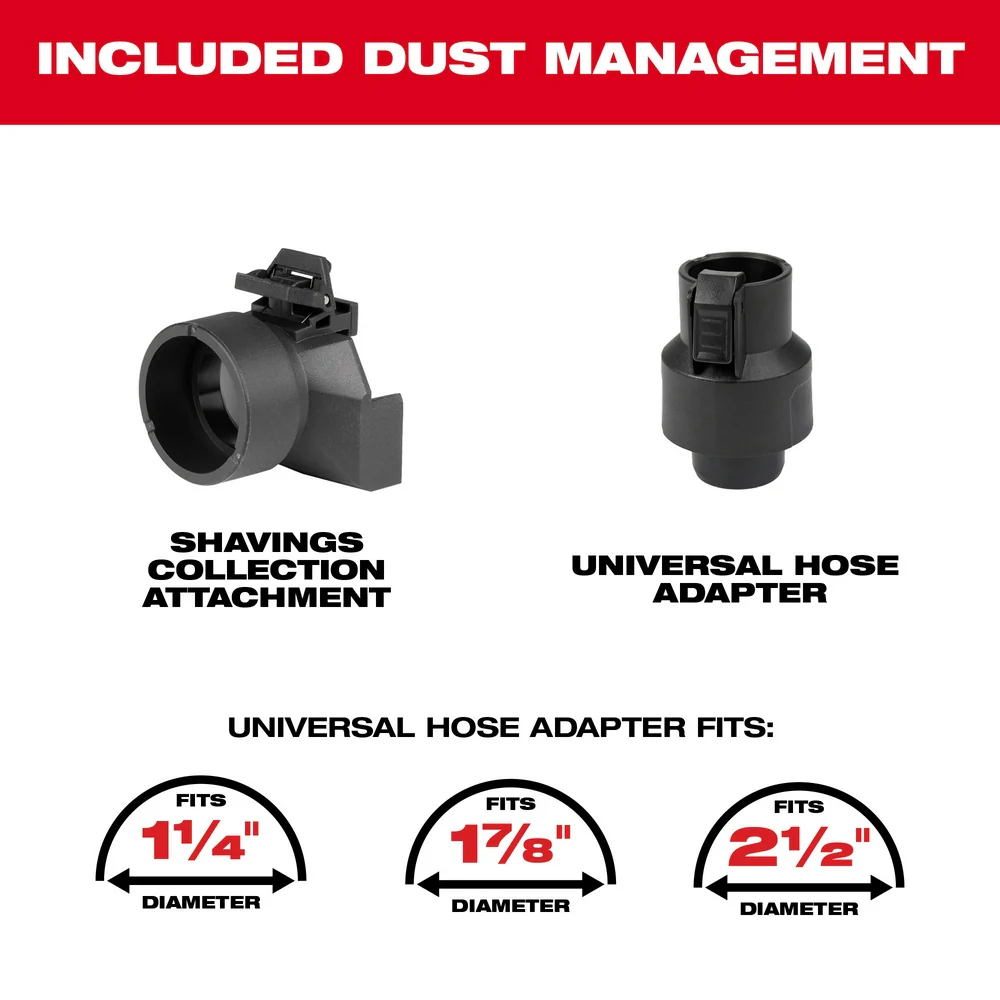 Milwaukee 2524-20X4 M12 12V Brushless 2 Planer w/ 4AH Battery