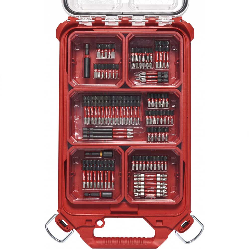 Milwaukee 48-32-4082 PACKOUT Organizer SHOCKWAVE Driver Bit Packout Kit - 100 pc