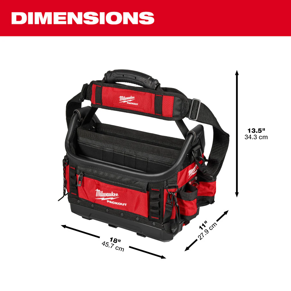 Milwaukee 48-22-8317 PACKOUT 15 Tear Resistant Ballistic Structured Tote