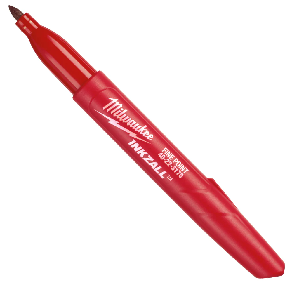 Milwaukee 48-22-3170 INKZALL Non-Toxic Ink Red Fine Point Marker