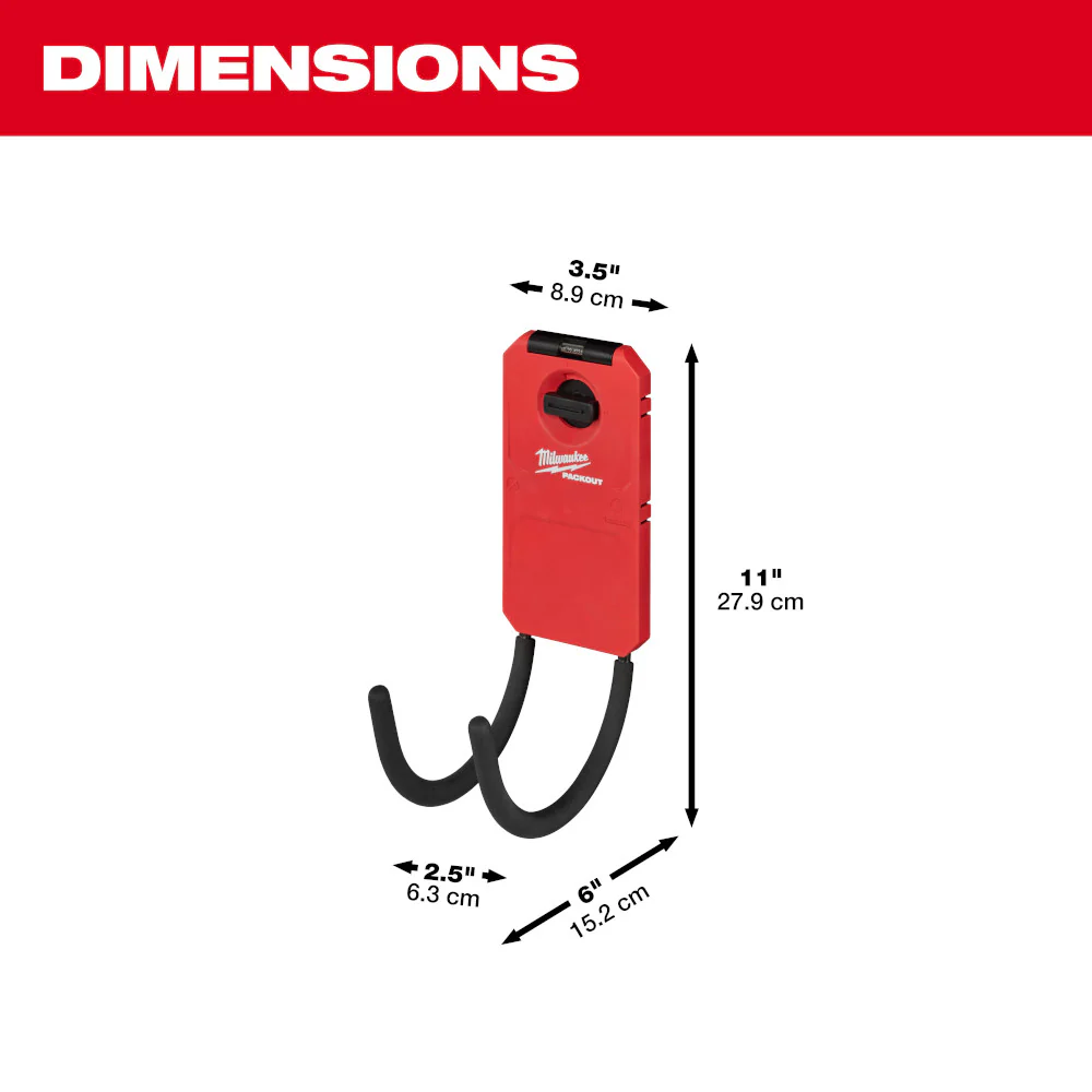 Milwaukee 48-22-8331 PACKOUT 6 Reinforced Curved Utility Hook