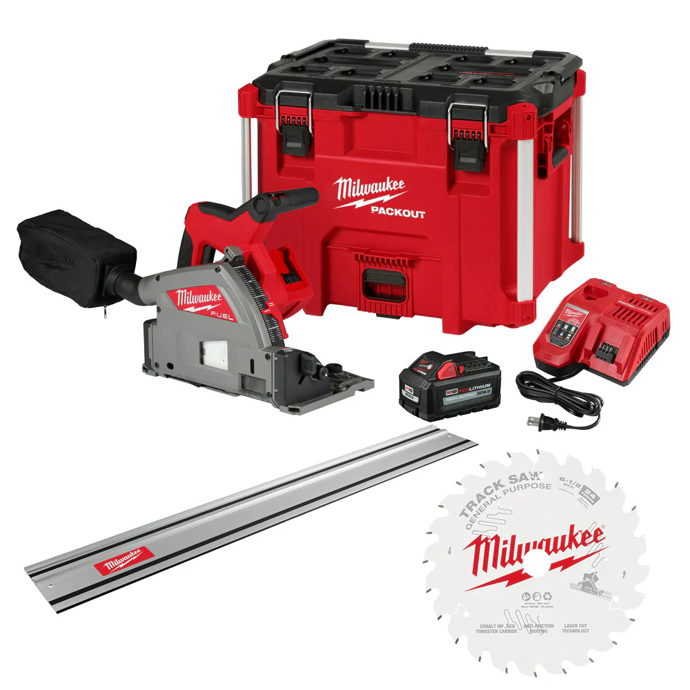 Milwaukee 2831-21TB M18 FUEL 18V Track Saw Kit w/ 55 Track Saw Guide and Blade