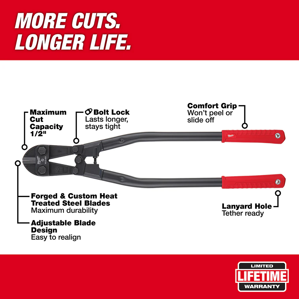 Milwaukee 48-22-4031 30 Optimized Forged Steel Heat Treated Bolt Cutter