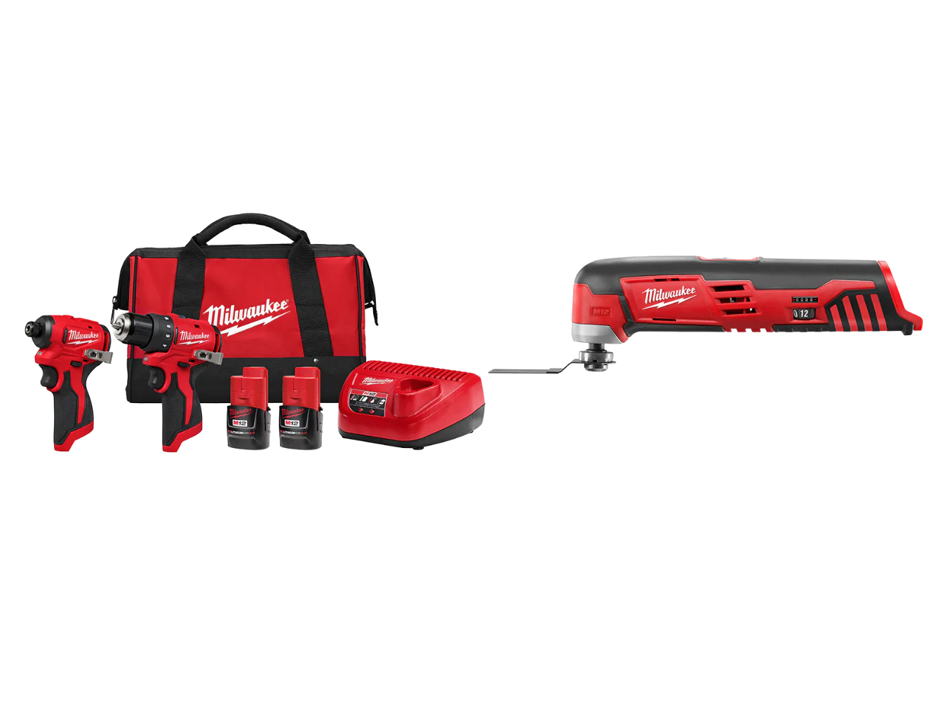 Milwaukee 3494-22MT M12 12V 2-Tool Cordless Combo Kit w/ Multi-Tool