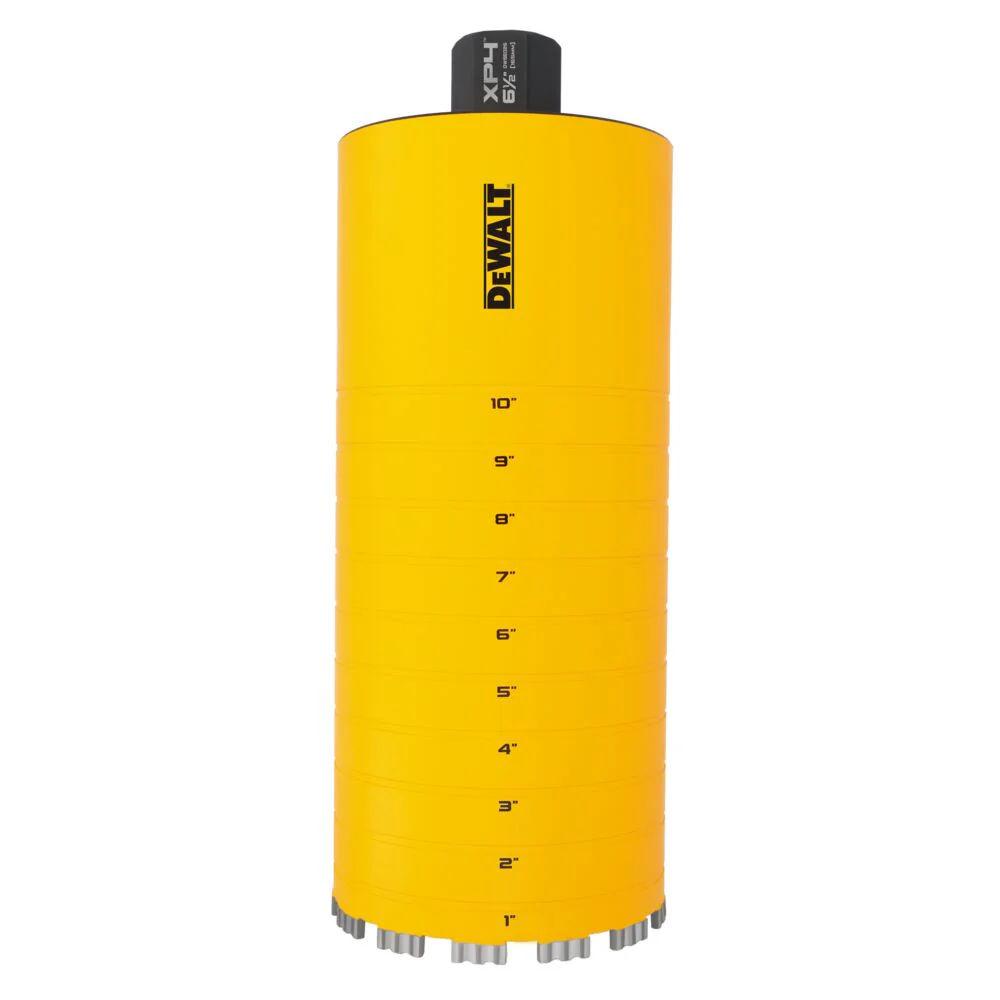 DeWALT DW55026 6-1/2 X 15 Cordless Diamond Core Bit w/ Recessed Grooves