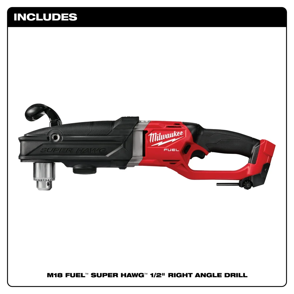 Milwaukee 2809-80 M18 FUEL 1/2 SUPER HAWG Right Angle Drill - Bare Tool Recon
