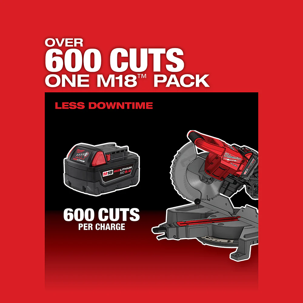 Milwaukee 2733-20 M18 FUEL 18V 7-1/4 Dual Bevel Sliding Miter Saw - Bare Tool