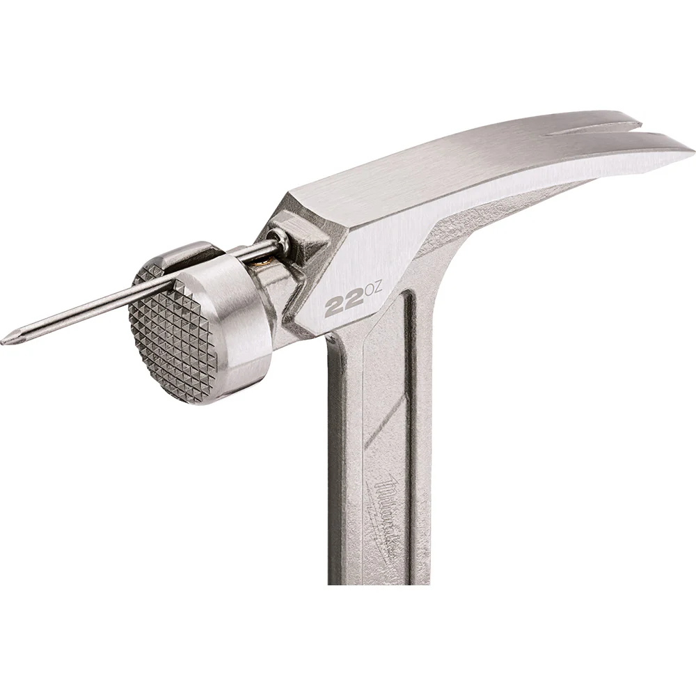 Milwaukee 48-22-9022 22oz Milled Face Framing Hammer w/ I-Beam Handle