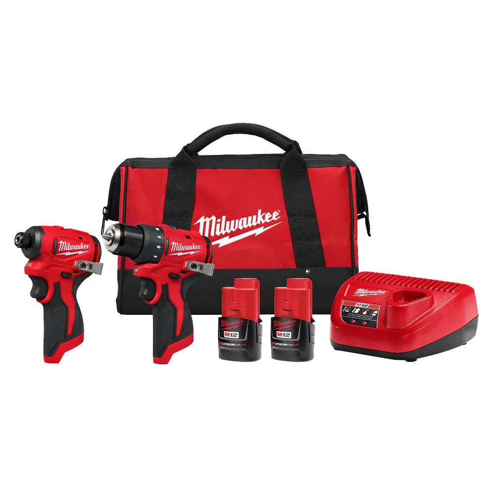 Milwaukee 3494-22 M12 12V Subcompact Brushless 2-Tool Combo Kit