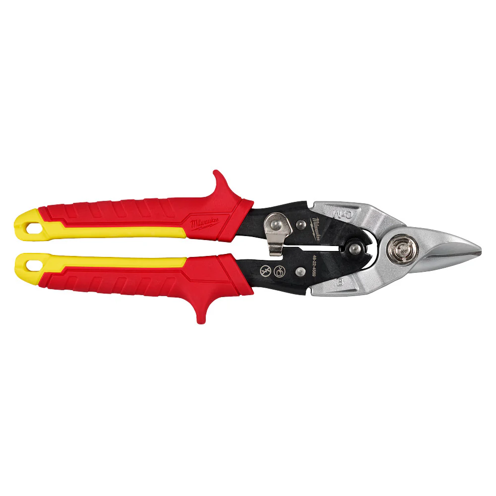 Milwaukee 48-22-4569 Durable Bulldog Aviation Snips w/ Color Coded Handles