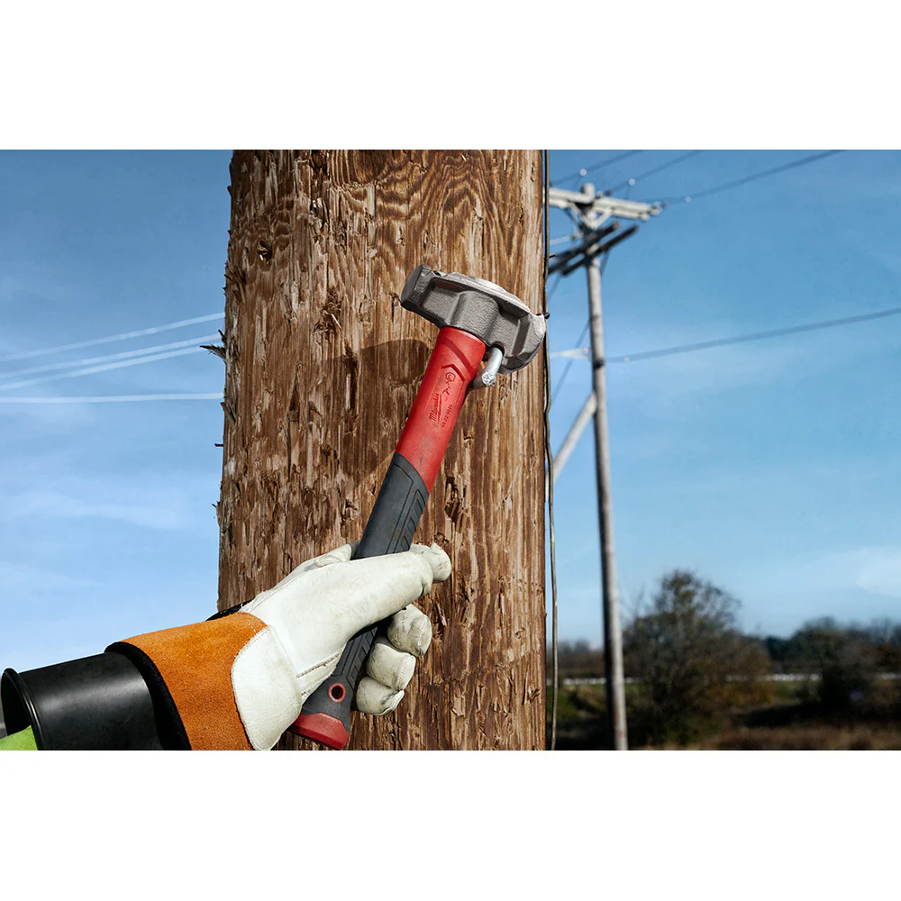 Milwaukee 48-22-9040 4 IN 1 Linemans Hammer w/ High Strength Fiberglass Handle