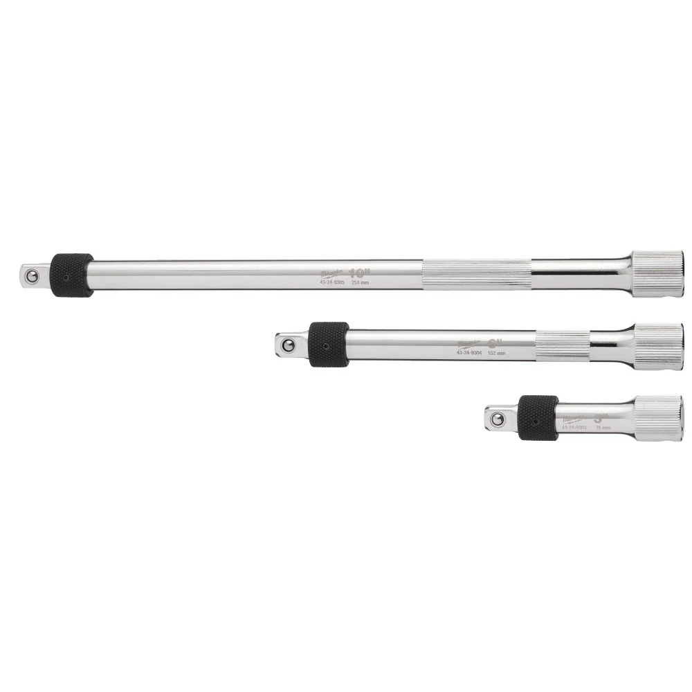 Milwaukee 48-22-9361 3/8 Drive Locking Extension Set w/ Storage Rack - 3pc