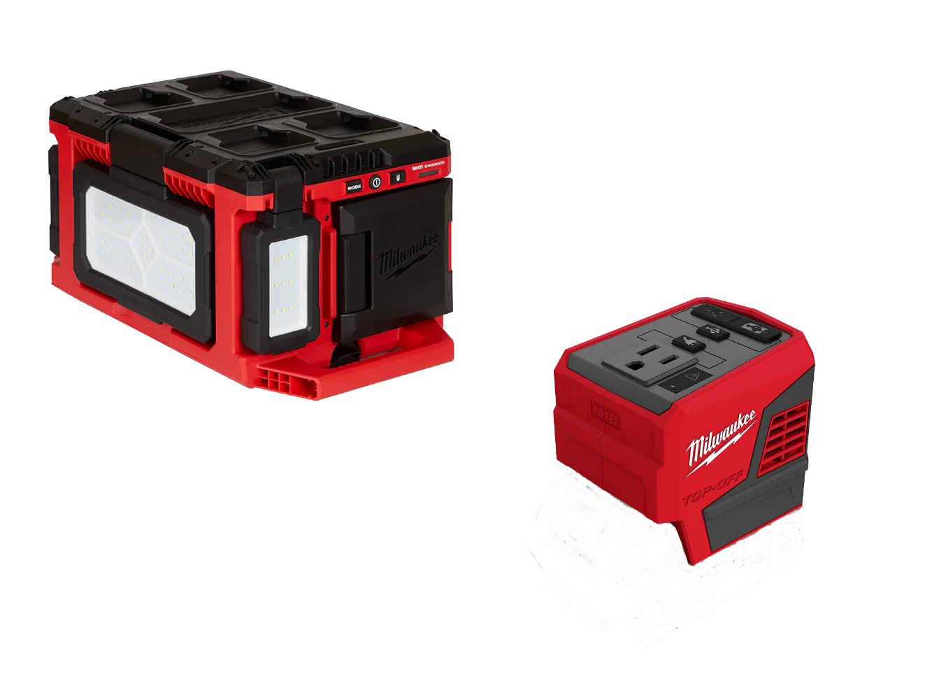 Milwaukee 2357-20TO M18 18V PACKOUT Light/Charger w/ M18 Top Off Power Supply