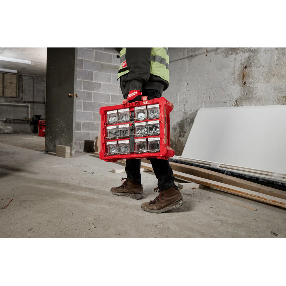Milwaukee 48-22-8433 PACKOUT Tilt Bin Organizer w/ 10 Quick-Access Bins