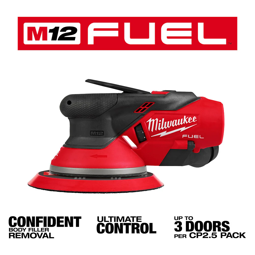 Milwaukee 2585-20 M12 FUEL 12V 6 Random Orbital Sander (3/16) - Bare Tool