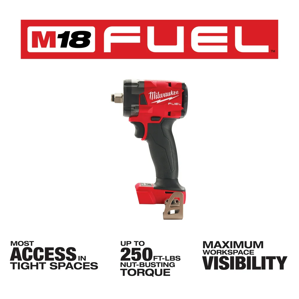 Milwaukee 2855-20 M18 FUEL 18V 1/2 Impact Wrench w/Friction Ring -Bare Tool