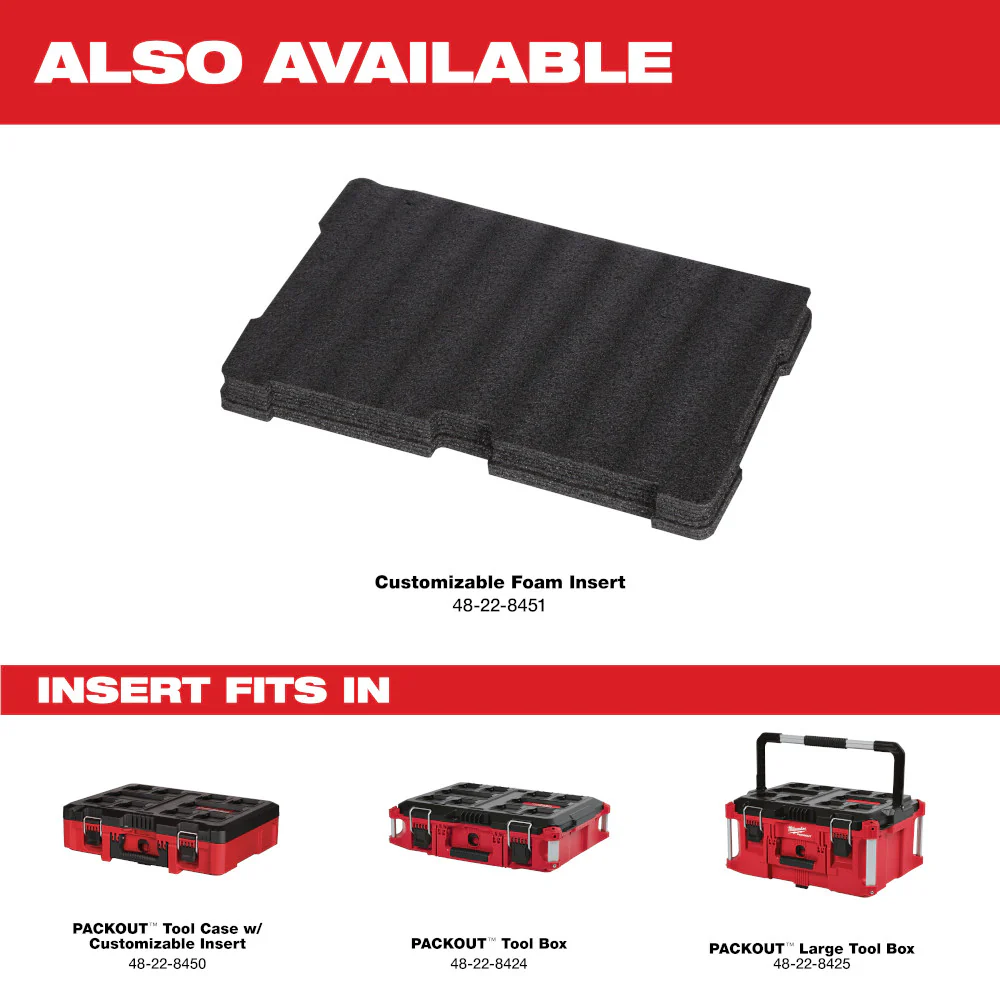 Milwaukee 48-22-8425 100-Pound Capacity Polymer Packout Large Tool Box