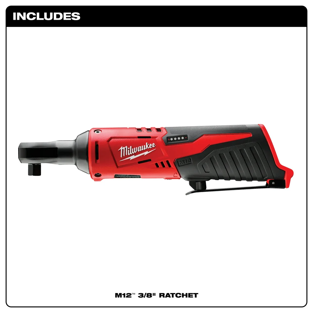 Milwaukee 2457-20 M12 12V 3/8-Inch Ratchet - Bare Tool