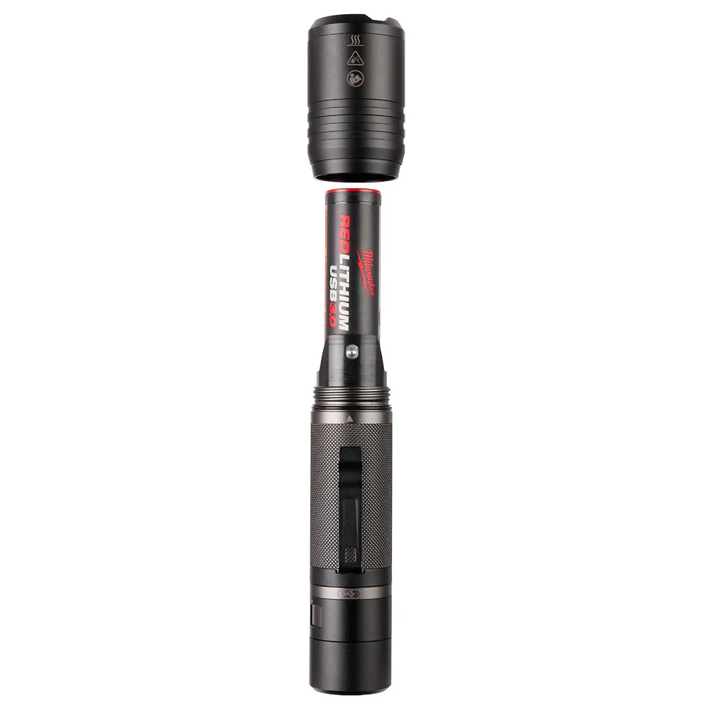 Milwaukee 2162-21 REDLITHIUM USB 2.000 Lumen Cordless Slide Focus Flashlight