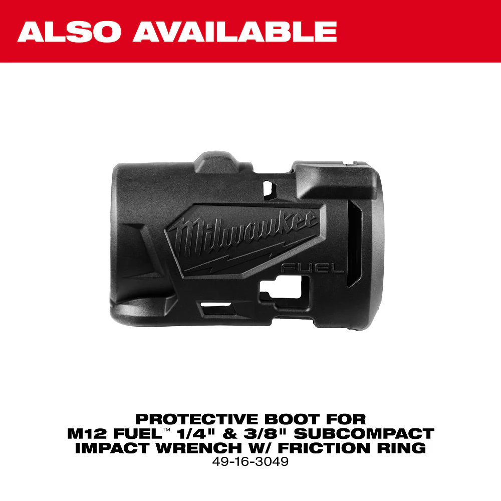 Milwaukee 3049-22 M12 FUEL 3/8 Sub Compact Impact Wrench Friction Ring Kit