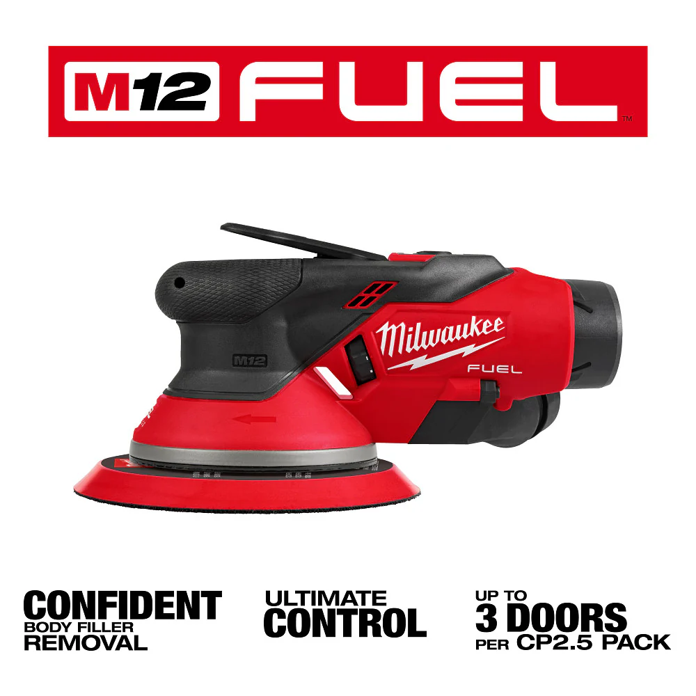 Milwaukee 2585-22CX M12 FUEL 12V 6 Random Orbital Sander Kit (3/16)
