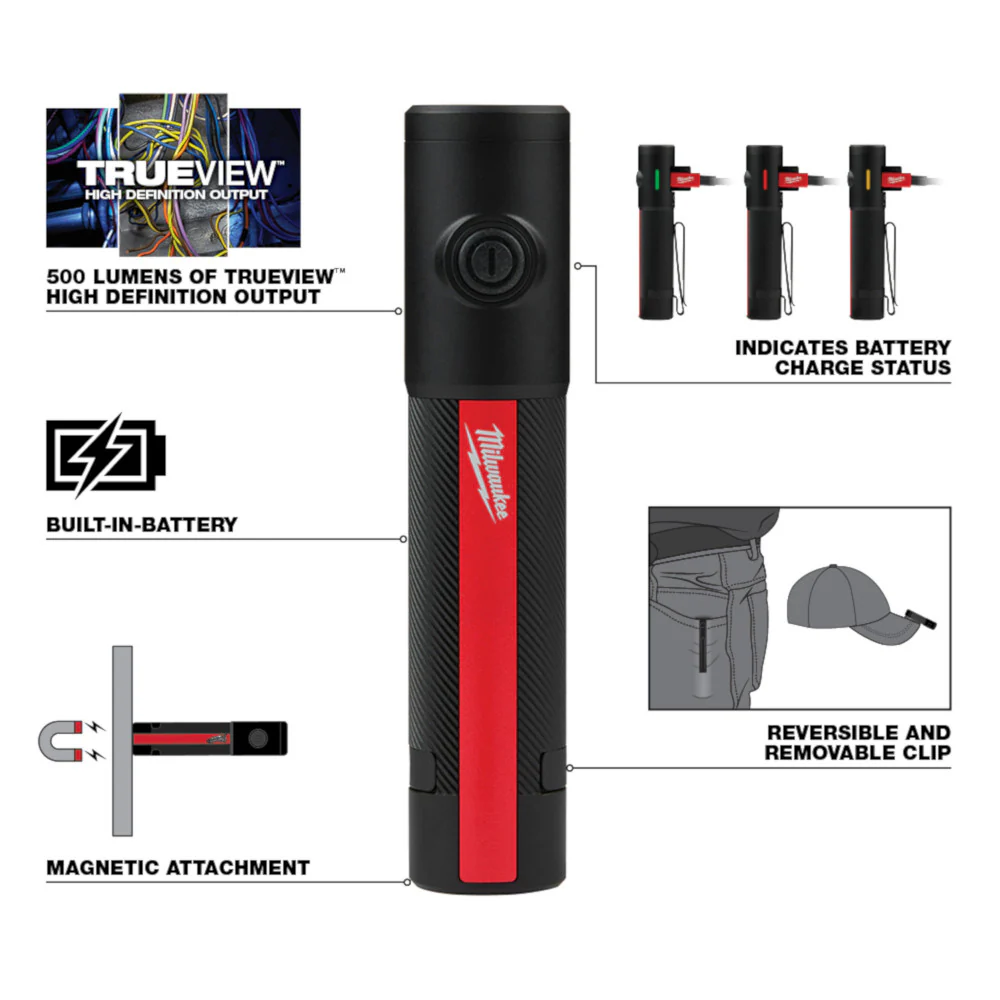 Milwaukee 2011R 500L Rechargeable Everyday Carry Flashlight