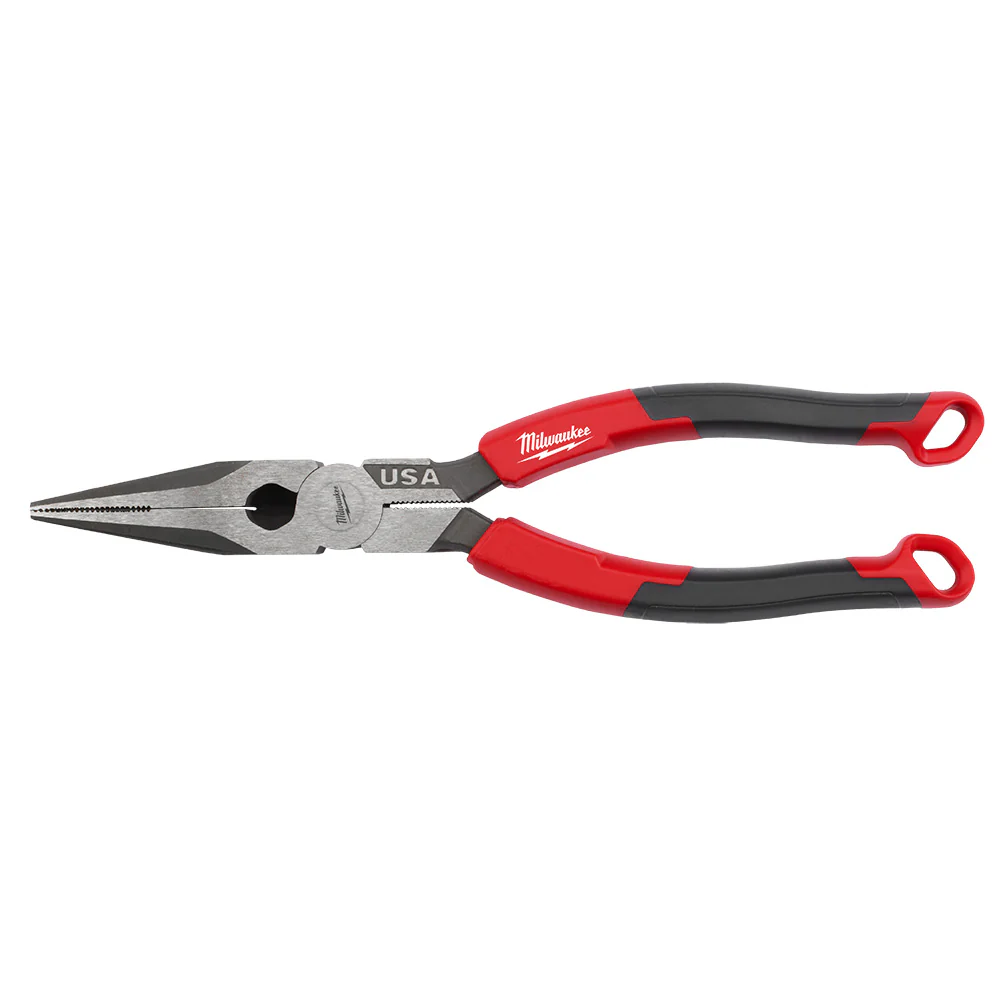 Milwaukee MT555 8 Long Nose Comfort Grip Pliers - Made In USA