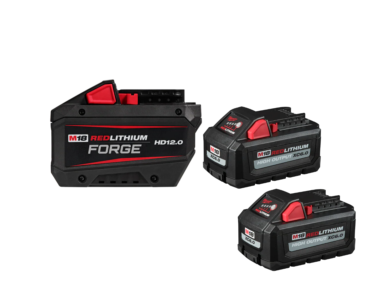Milwaukee 48-11-1813x6 M18 REDLITHIUM FORGE HD12.0 and 6.0-Amp Battery Bundle