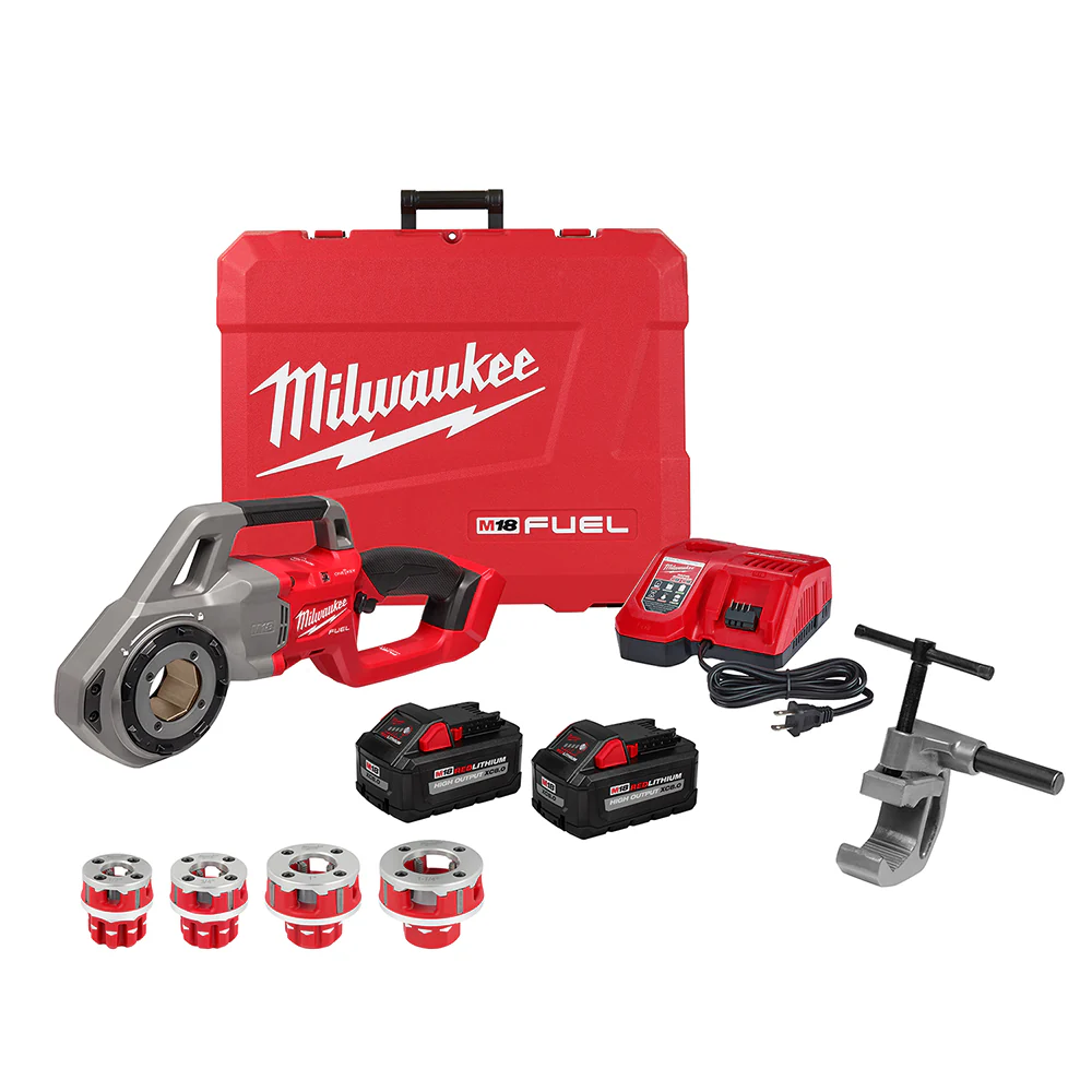 Milwaukee 2870-82 M18 FUEL 18V Compact Pipe Threader Kit w/ ONE-KEY - Recon
