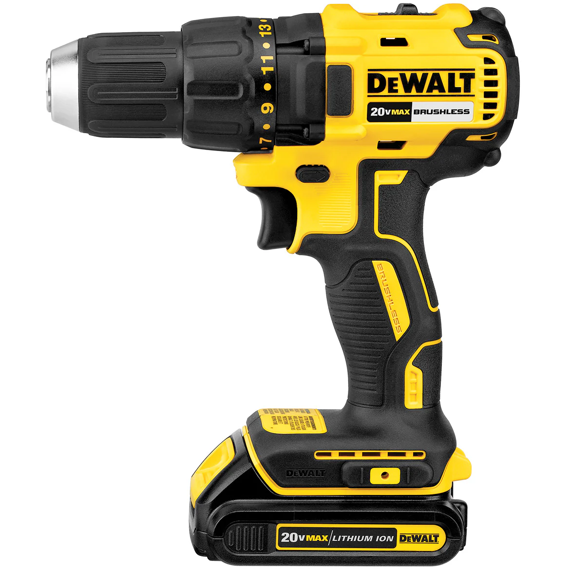 DeWALT DCD777C 20V 1/2-Inch Lithium-Ion Brushless Compact Drill Driver