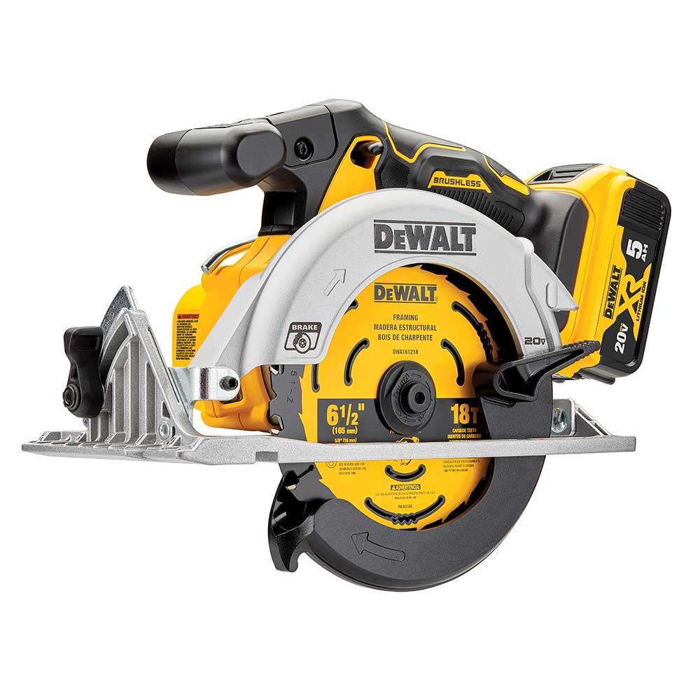 DeWALT DCS565P1 20V MAX 6-1/2 Brushless Cordless Li-Ion Circular Saw Kit