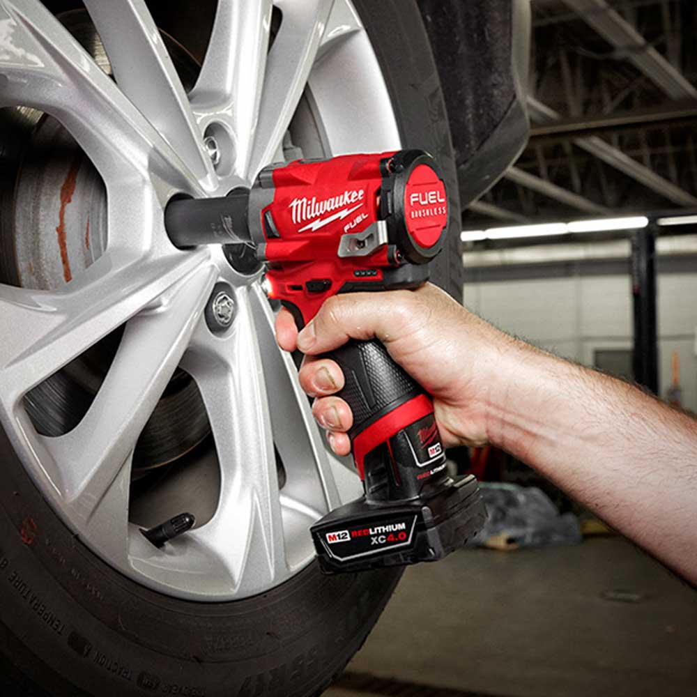 Milwaukee 2554-80 M12 FUEL 12V 3/8 Stubby Impact Wrench-Bare Tool-Reconditioned