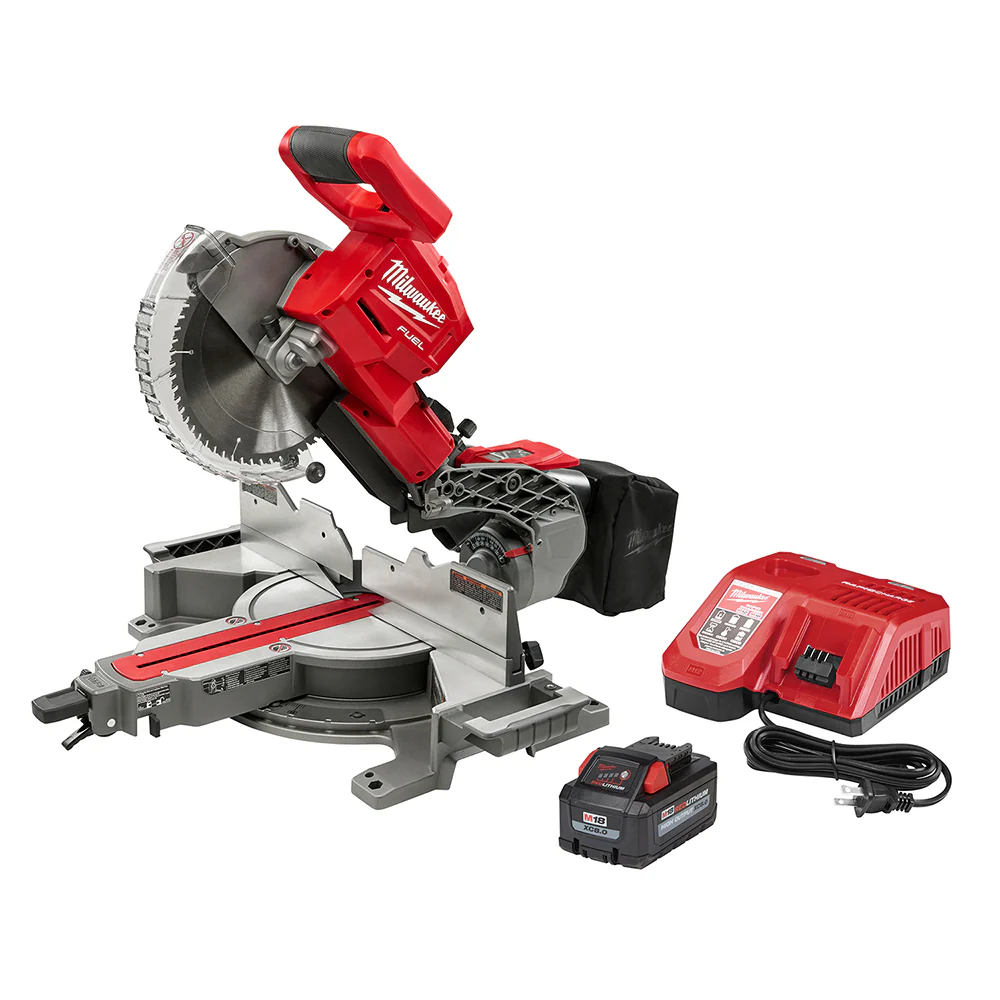 Milwaukee 2734-21 M18 FUEL 18V 10 Dual Bevel Sliding Compound Miter Saw Kit