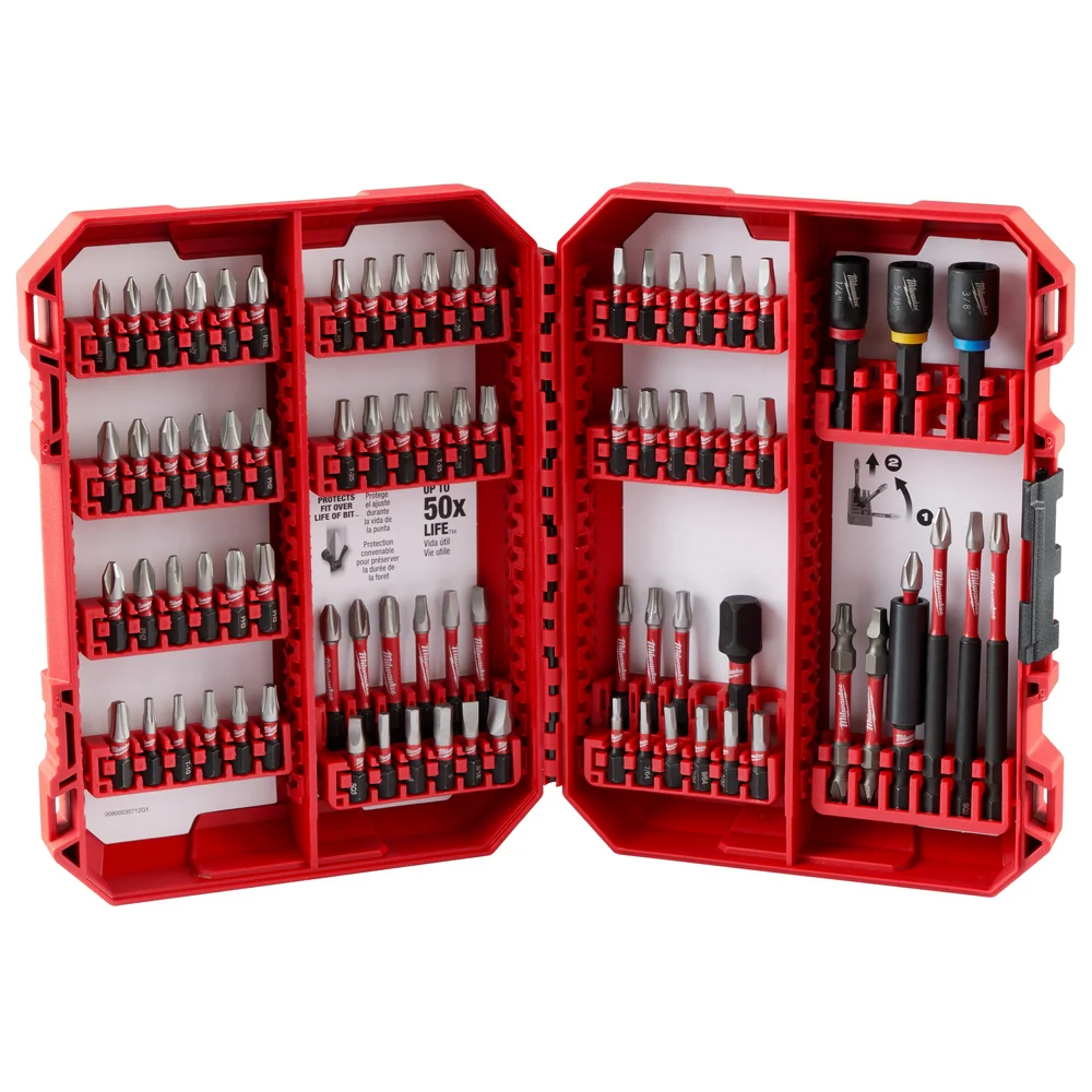Milwaukee 48-32-4094-B SHOCKWAVE Driver Bits w/ Drill Bit Set Bundle - 80 PC