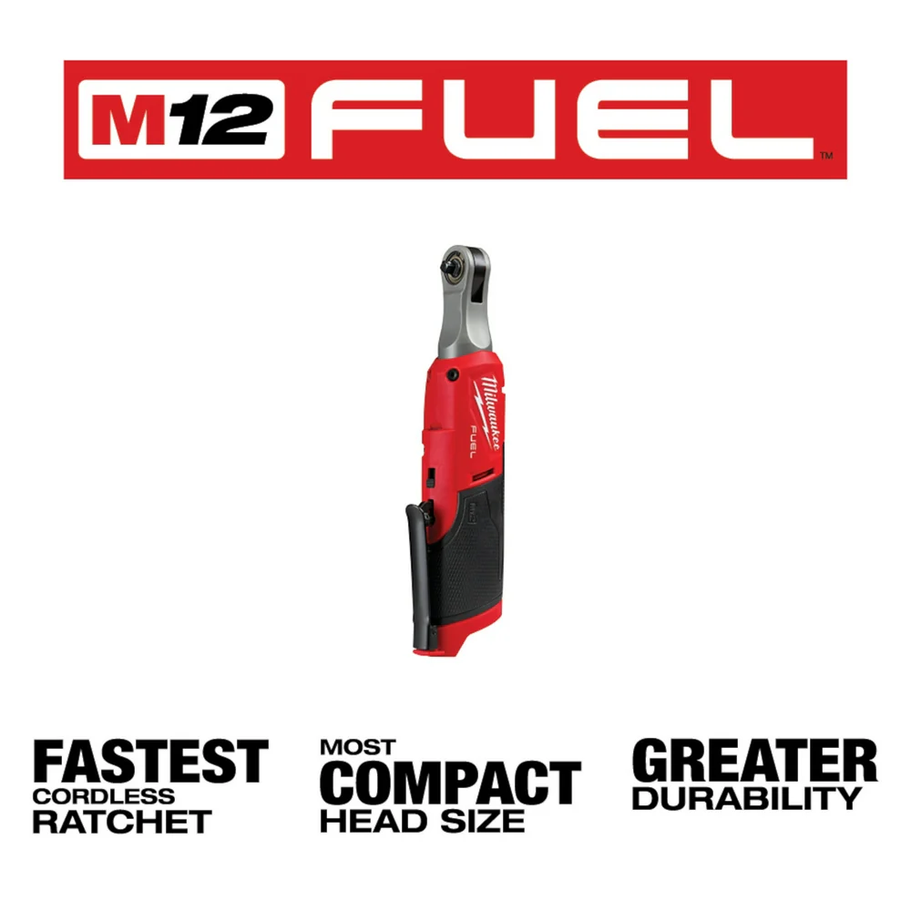 Milwaukee 2566-80 M12 FUEL 12V 1/4 High Speed Ratchet - Recon - Bare Tool