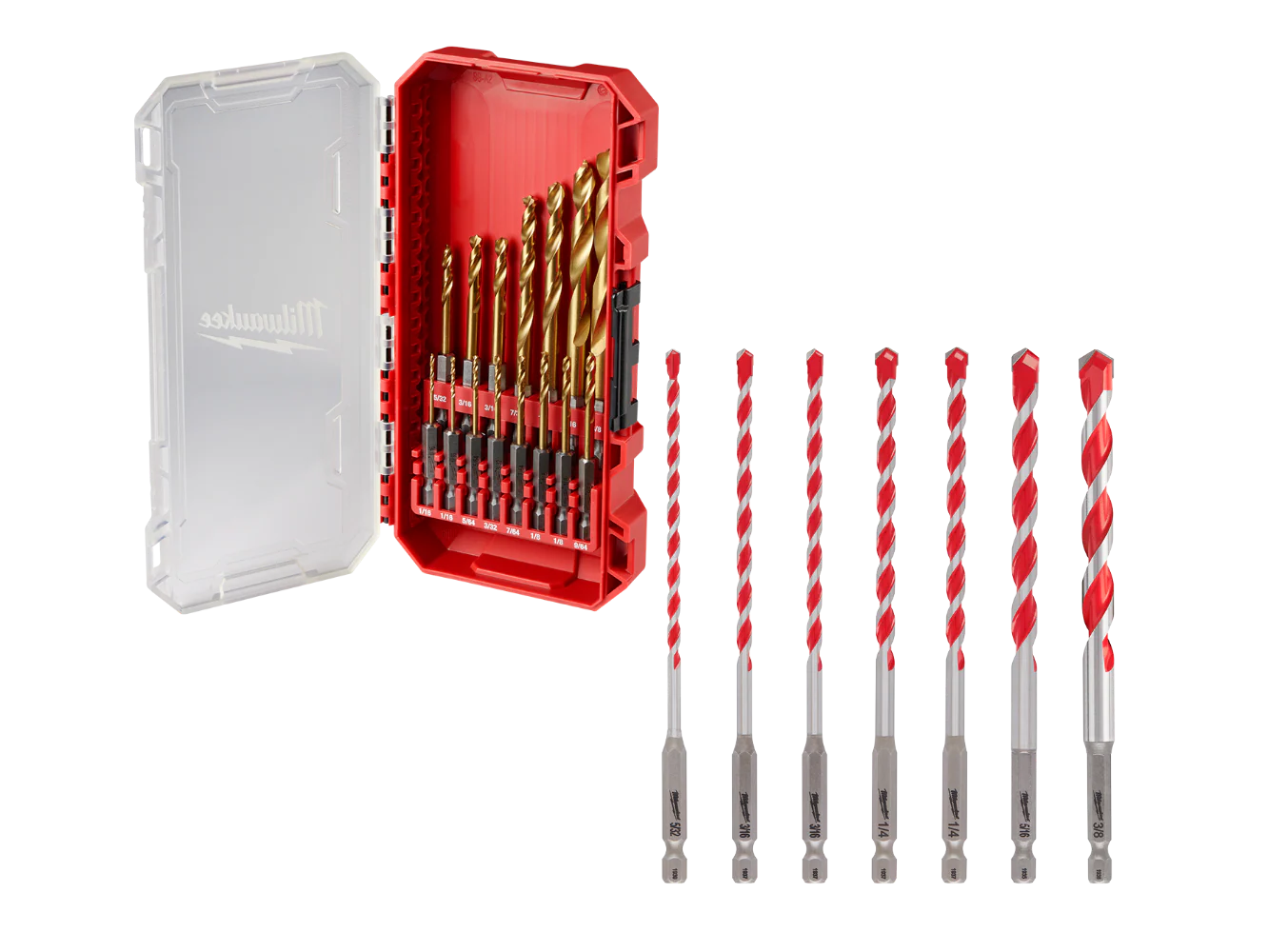 Milwaukee 48-89-4670-B Impact Duty Titanium Drill Bits w/ Hammer Drill Bits Set