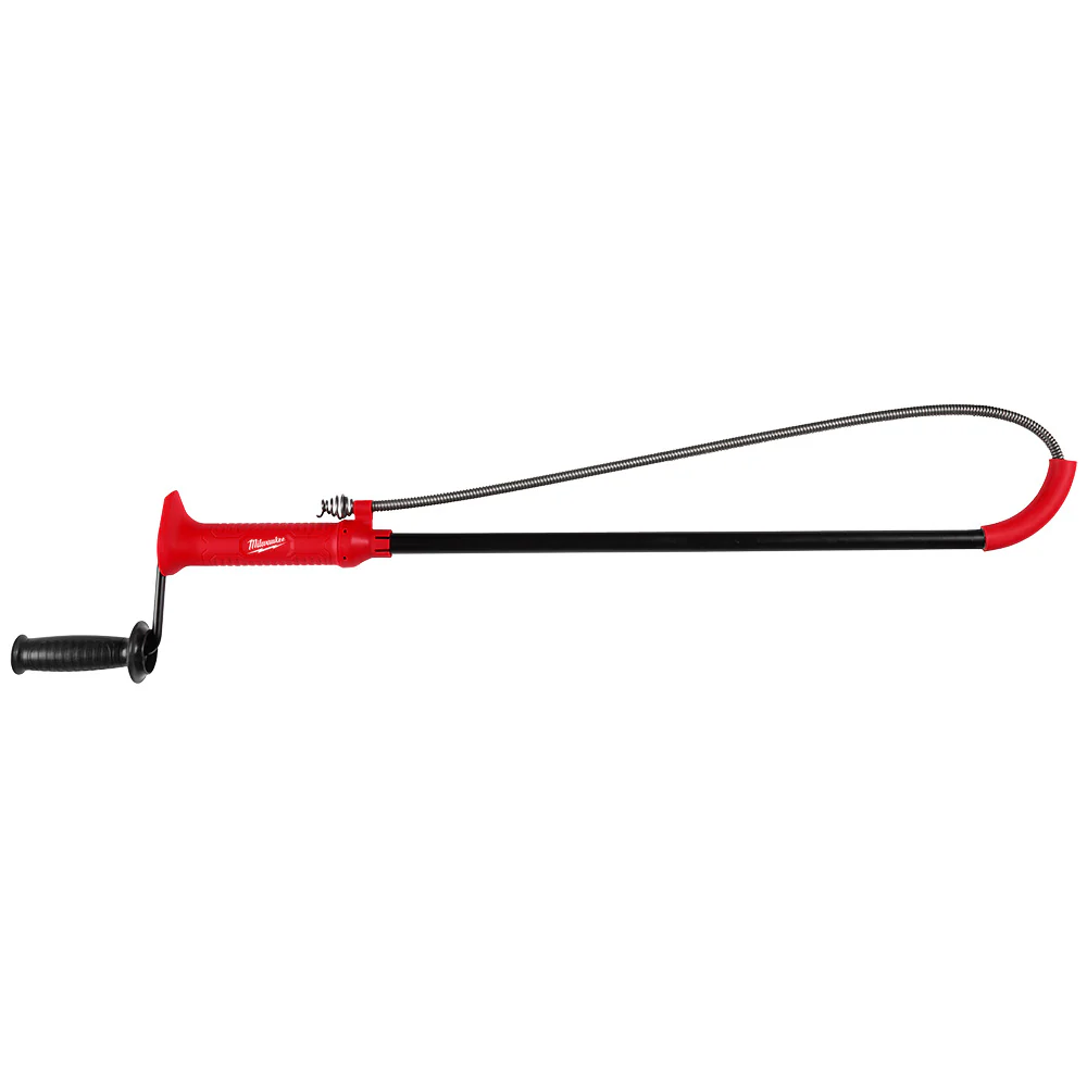 Milwaukee 48-22-5765 3' Toilet Auger w/ Extended Cable Head and Rubber Boot