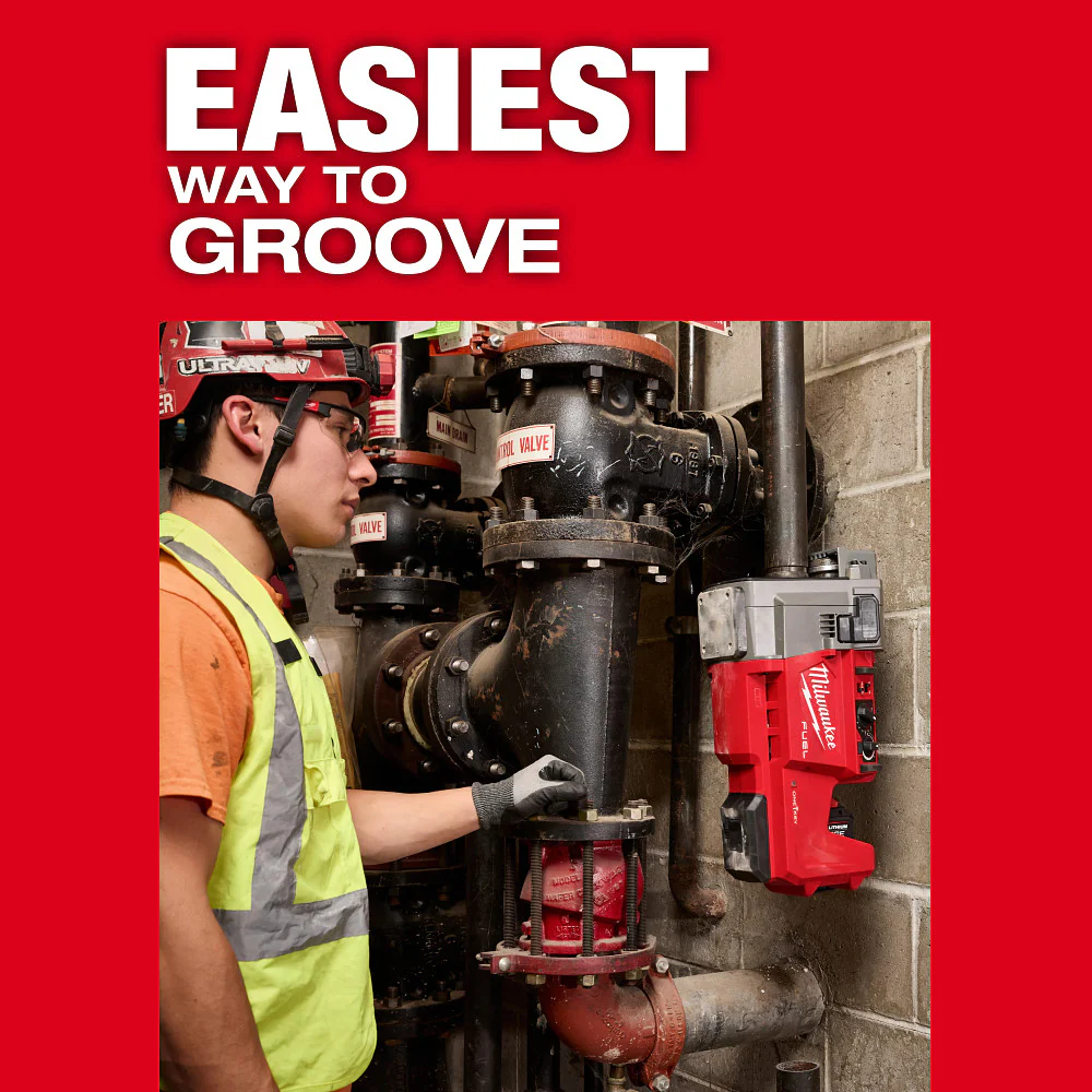 Milwaukee 2927-22 M18 FUEL 18V RINGER Roll Groover for 1-1/4 to 4 Sch 10/40